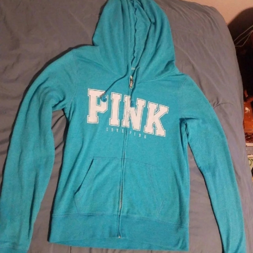 PINK zip up hoodie